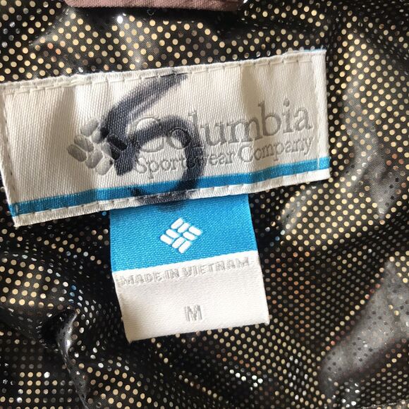 $350 Columbia Icelandite Turbodown Parka Coat SZ M Insulated Hooded Long Mauve - Picture 6 of 12